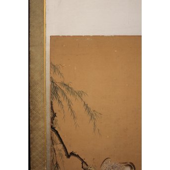 12の鷹　六曲一双屏風　K159 