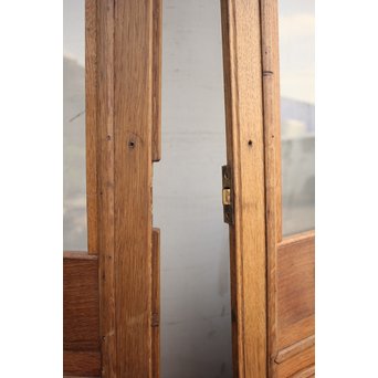 洋アンティークガラスドア2枚1組　GD852 