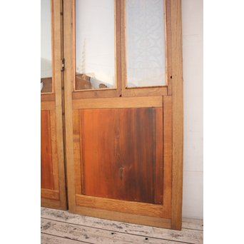 洋アンティークガラスドア2枚1組　GD852 