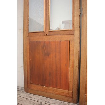洋アンティークガラスドア2枚1組　GD852 