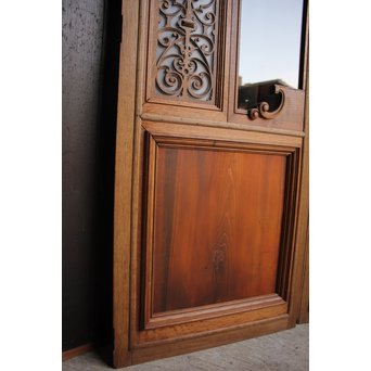 洋アンティークガラスドア2枚1組　GD852 
