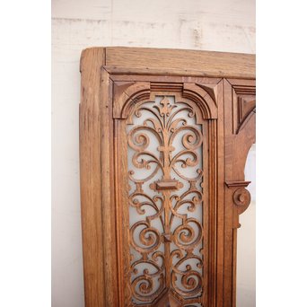 洋アンティークガラスドア2枚1組　GD852 