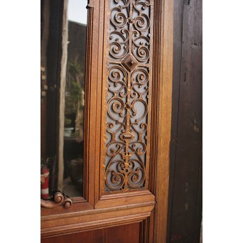 洋アンティークガラスドア2枚1組　GD852 