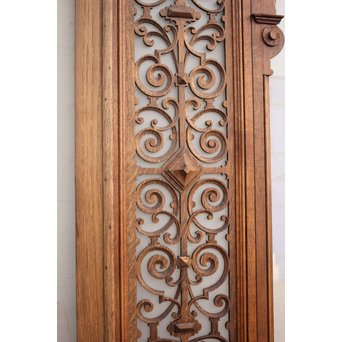 洋アンティークガラスドア2枚1組　GD852 