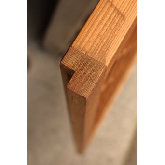 菱型組子と緑ダイア色ガラスの建具　L681 