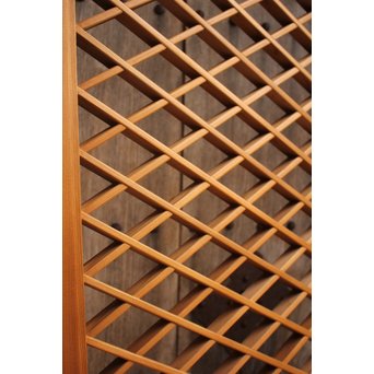 菱型組子と緑ダイア色ガラスの建具　L681 