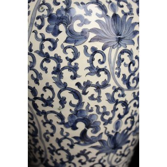 明青花写デルフト陶器花器/花瓶　S2587 