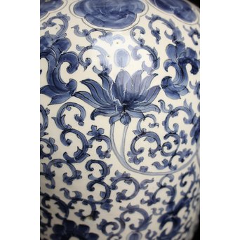 明青花写デルフト陶器花器/花瓶　S2587 