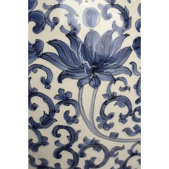 明青花写デルフト陶器花器/花瓶　S2587 