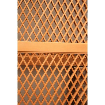 菱型組子と緑ダイア色ガラスの欄間　R1641 