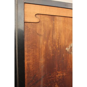 花鳥図一枚板の板絵2枚1組　B773Y 