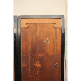 花鳥図一枚板の板絵2枚1組　B773Y 