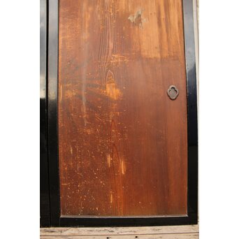 花鳥図一枚板の板絵2枚1組　B773Y 