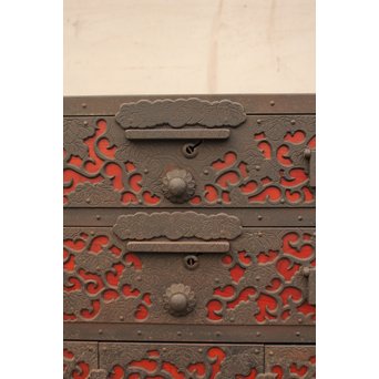 唐草佐渡型船箪笥　I243 