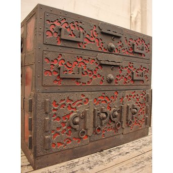 唐草佐渡型船箪笥　I243 