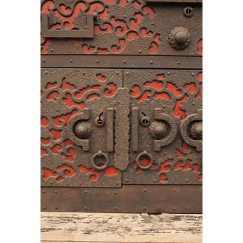 唐草佐渡型船箪笥　I243 