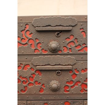 唐草佐渡型船箪笥　I243 