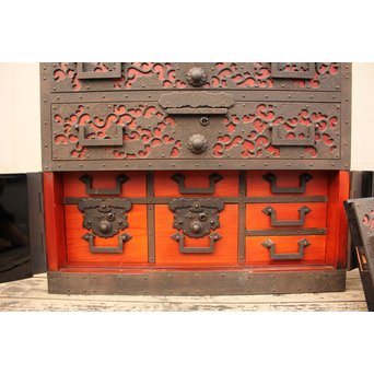 唐草佐渡型船箪笥　I243 