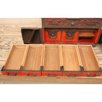 唐草佐渡型船箪笥　I243 