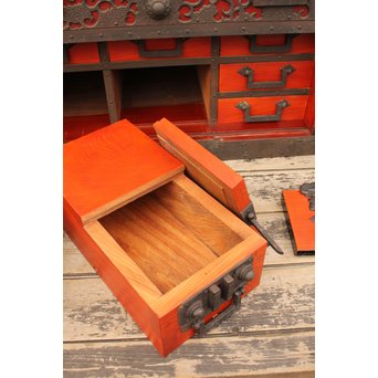 唐草佐渡型船箪笥　I243 