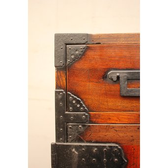 総欅二重観音開帳場箪笥　I244 