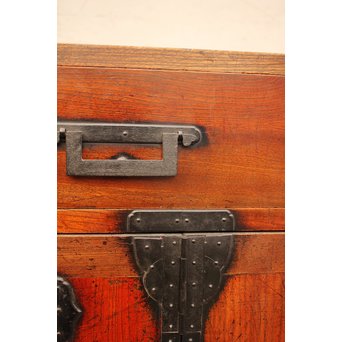 総欅二重観音開帳場箪笥　I244 