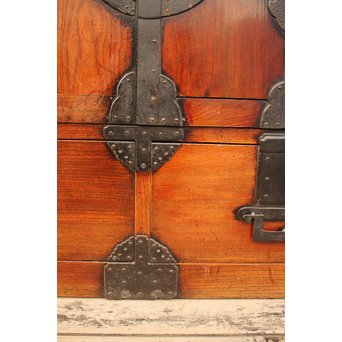 総欅二重観音開帳場箪笥　I244 