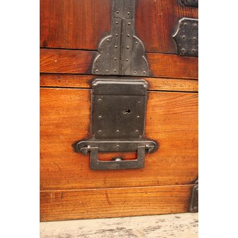 総欅二重観音開帳場箪笥　I244 