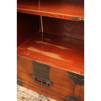 総欅二重観音開帳場箪笥　I244 