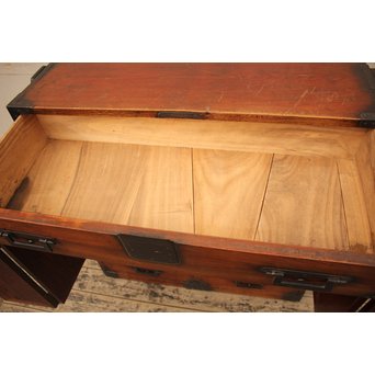 総欅二重観音開帳場箪笥　I244 