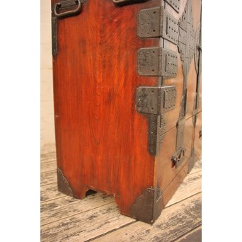 総欅二重観音開帳場箪笥　I244 