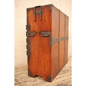 総欅二重観音開帳場箪笥　I244 