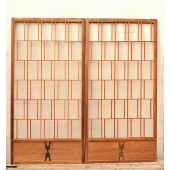 あみだ風意匠障子戸　4枚1組　F141 