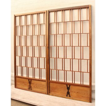 あみだ風意匠障子戸　4枚1組　F141 