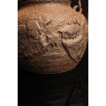 龍文堂太郎坊銘　鉄瓶　H436 