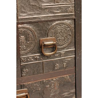 版木指物懸硯箱　S2609 