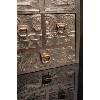 版木指物懸硯箱　S2609 