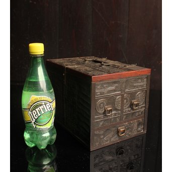 版木指物懸硯箱　S2609 