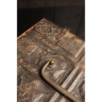 版木指物懸硯箱　S2609 