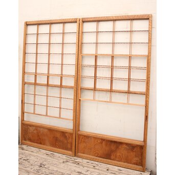 名栗框雪見障子戸　2枚1組　F143Y 