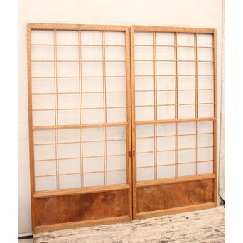 名栗框雪見障子戸　2枚1組　F143Y 