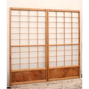 名栗框雪見障子戸　2枚1組　F143Y