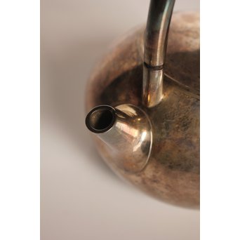 打出砲口銀瓶湯沸　K208 