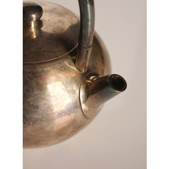 打出砲口銀瓶湯沸　K208 