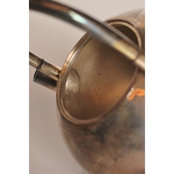 打出砲口銀瓶湯沸　K208 