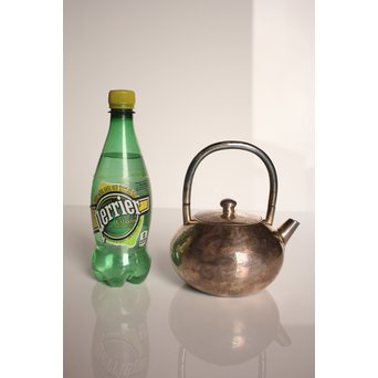 打出砲口銀瓶湯沸　K208 