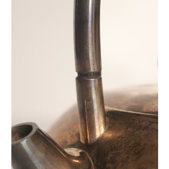 打出砲口銀瓶湯沸　K208 