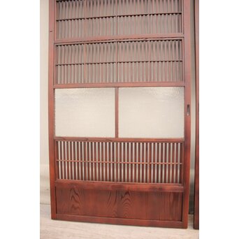 2分割ダイアガラス障子枠付格子戸　4枚1組　L699 