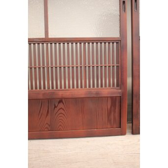 2分割ダイアガラス障子枠付格子戸　4枚1組　L699 