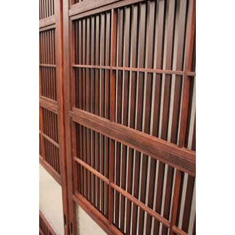 2分割ダイアガラス障子枠付格子戸　4枚1組　L699 